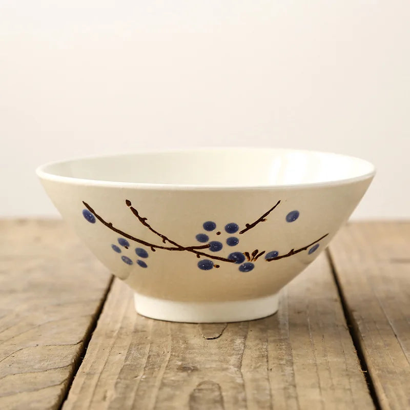 Japanese Snowflake Porcelain Bowl