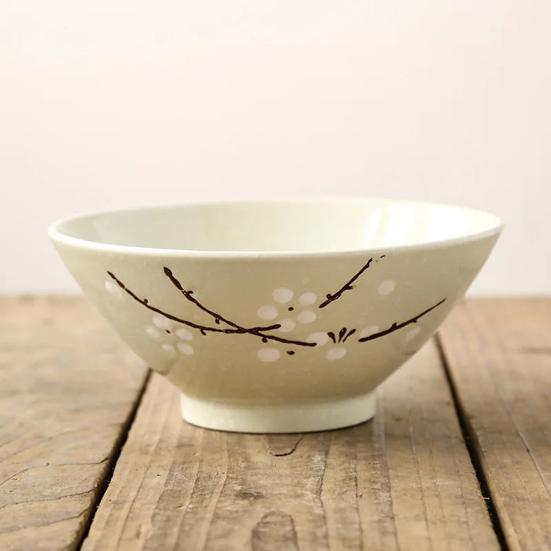 Japanese Snowflake Porcelain Bowl