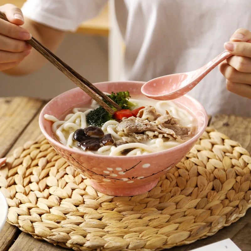 Japanese Snowflake Porcelain Bowl