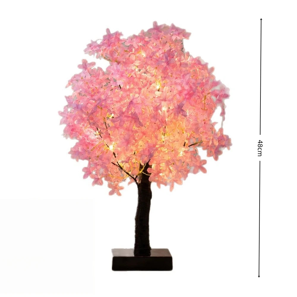Japanese Cherry Blossom Tree Lamp – Warm LED Night Light