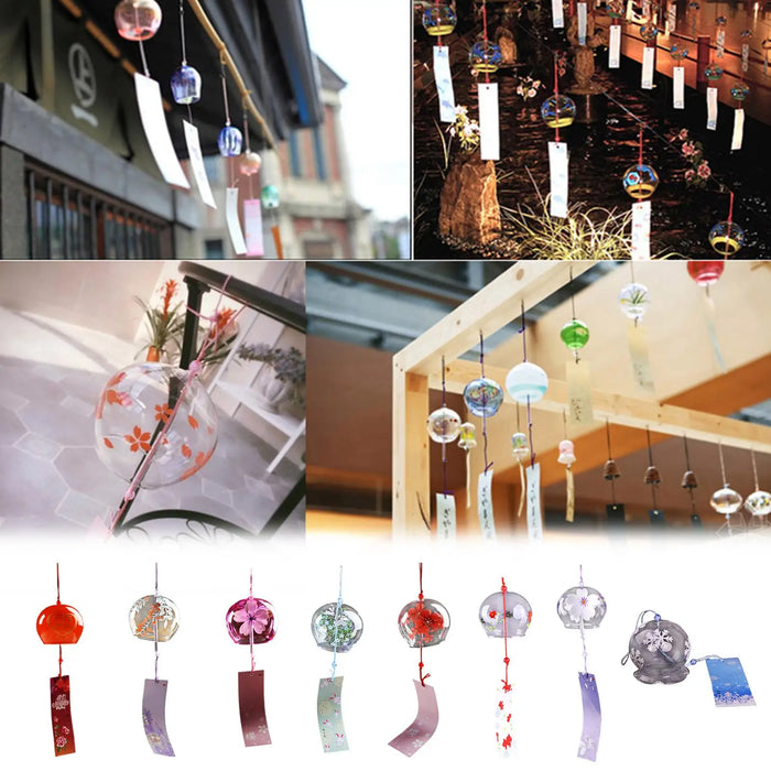 Japanese Fortune Glass Wind Chime